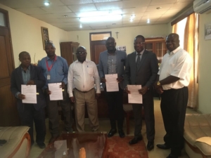 Signature d’accord entre REBAC, Sun24 Inc, d.Light RDC et CARITAS RDC ASBL